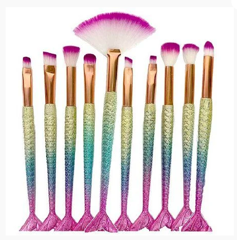 KIT COM 10 PINCEIS SEREIA - MAKE LOLITA - miniatura 2