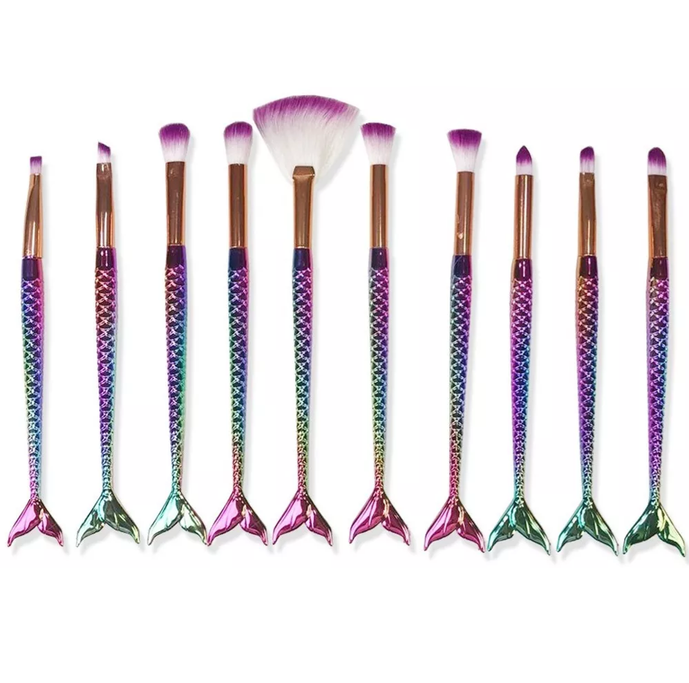 KIT COM 10 PINCEIS SEREIA - MAKE LOLITA - miniatura 3