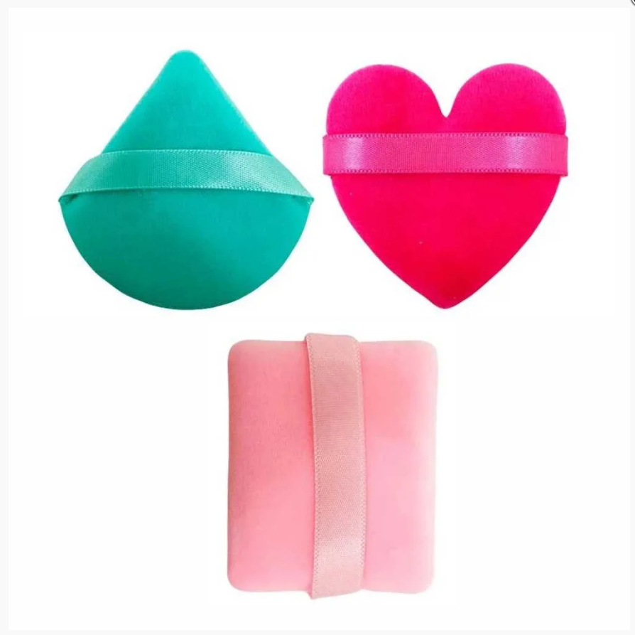 Kit Com 3 Esponjas Para Maquiagem - Mey