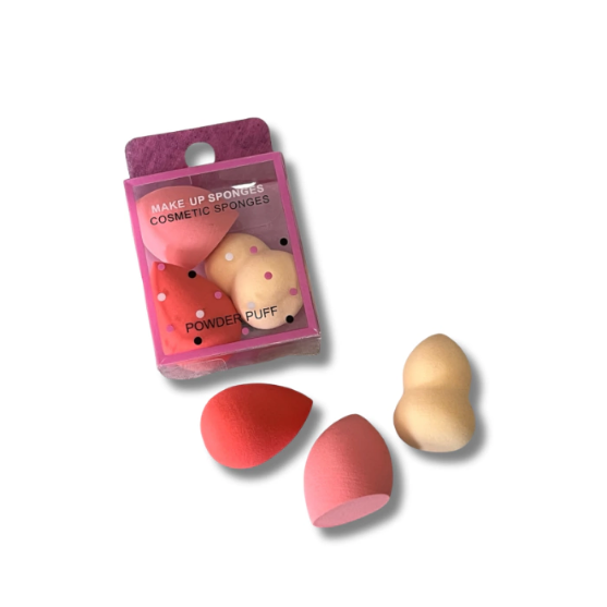 KIT COM 3 MINI ESPONJAS MODELO E CORES VARIADAS - MEY - miniatura 2