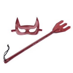 Kit Diabinha Com Chibata Tridente e Mascara - Sexy Fantasy