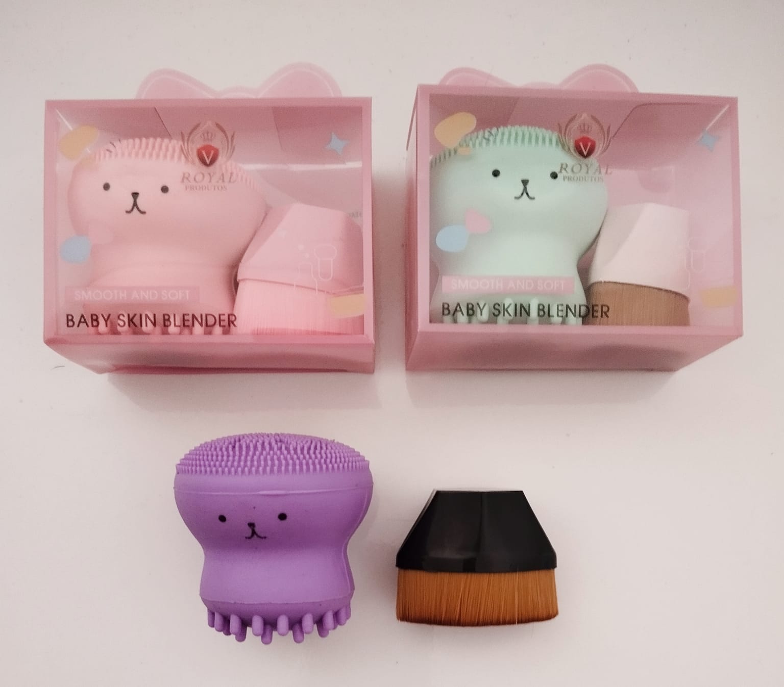 Kit Esponja de Limpeza Polvo Com Pincel Magico- Royal — miniatura 2