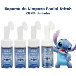 Kit Espuma de Limpeza Facial 150ml Stitch ( Kit C/4 Unidades ) - Fenzza