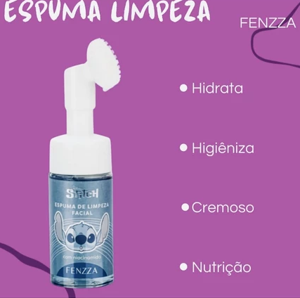 Kit Espuma de Limpeza Facial 150ml Stitch ( Kit C/4 Unidades ) - Fenzza — miniatura 2