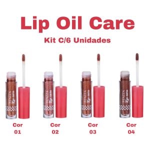 KIT LIP CARE LIP OIL ( KIT C/4 UNIDADES )4 TONS - FENZZA - imagem 1