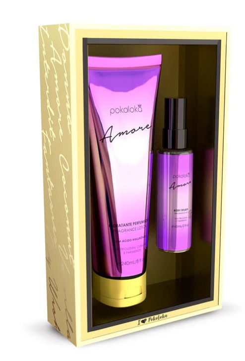 Kit Loka Gold Amore (hidratante 240ml+body Splash 60ml) - Pokoloka