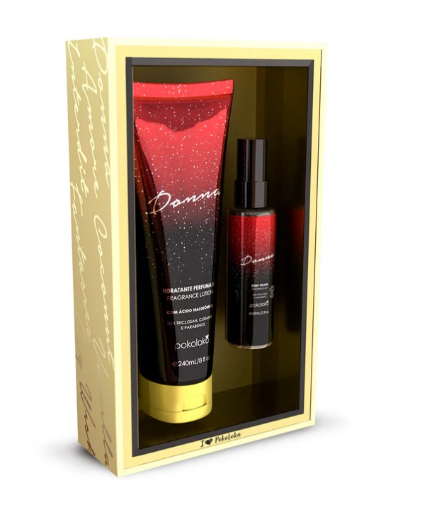 Kit Loka Gold Donna (hidratante 240ml+body Splash 60) - Pokoloka