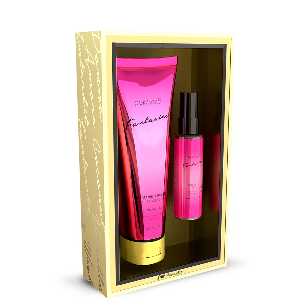 Kit Loka Gold Fantasies (hidratante 240ml+body Splash 60ml) - Pokoloka