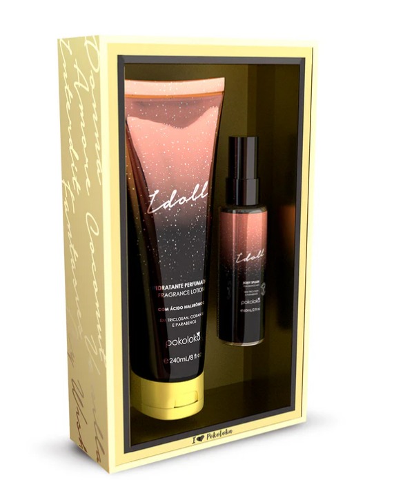 Kit Loka Gold Idoll (hidratante 240ml+body Splash 60ml ) - Pokoloka