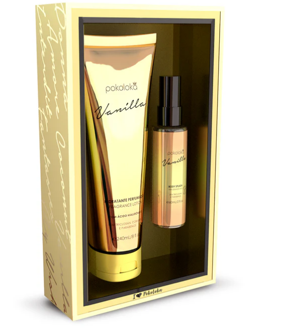 Kit Loka Gold Vanilla (hidratante 240ml+body Splash 60ml) - Pokoloka
