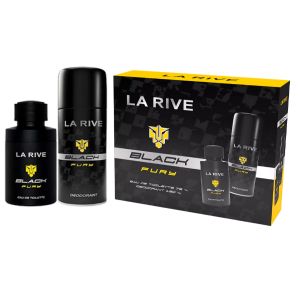 Kit Perfume Masculino Black Fury 75ml + Desod.150ml - La Rive