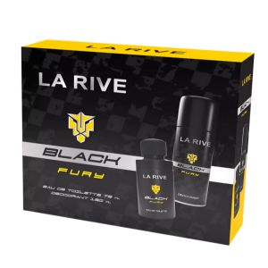 Kit Perfume Masculino Black Fury 75ml + Desod.150ml - La Rive — miniatura 2