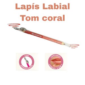 Lapis Labial Duo Hora do Chá - Miamake Cor:coral