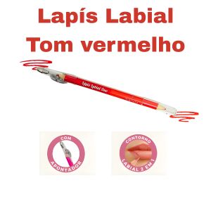 Lapis Labial Duo Hora do Chá - Miamake Cor:vermelho