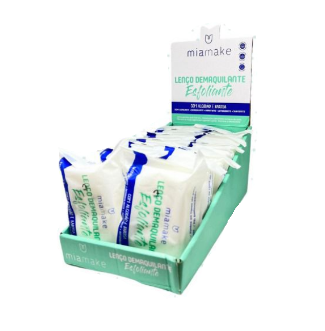 Lenços Demaquilante Esfoliante Algodão + Babosa 5x1 - Miamake — miniatura 2