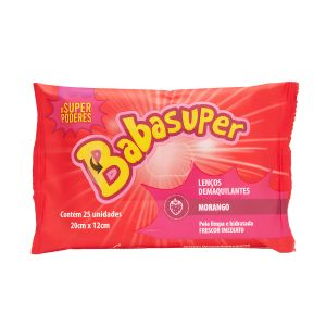 Lenços Demaquilantes Babasuper Morango - Super Poderes