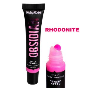 Lip Balm Obsidian Jelly Jewel Rhodonite S1 - Ruby Rose