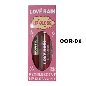 LIP GLOSS E LAPIS LABIAL 2 EM 1 - LOVE RAIN COR:COR-01 - imagem 1
