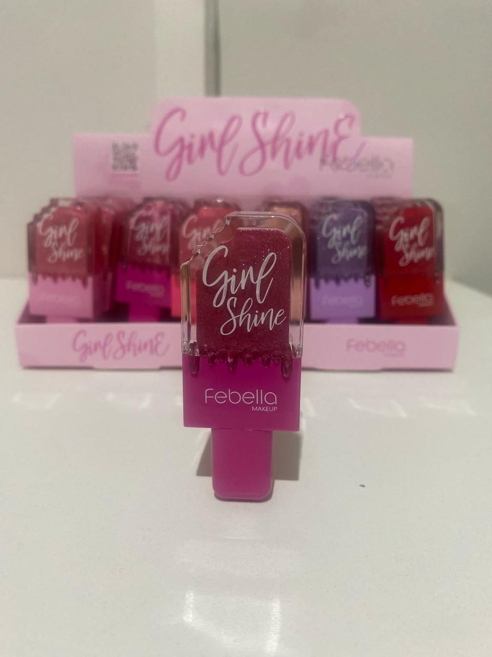 Lip Gloss Girl Shine Sorvetinho -Febella Cor:02