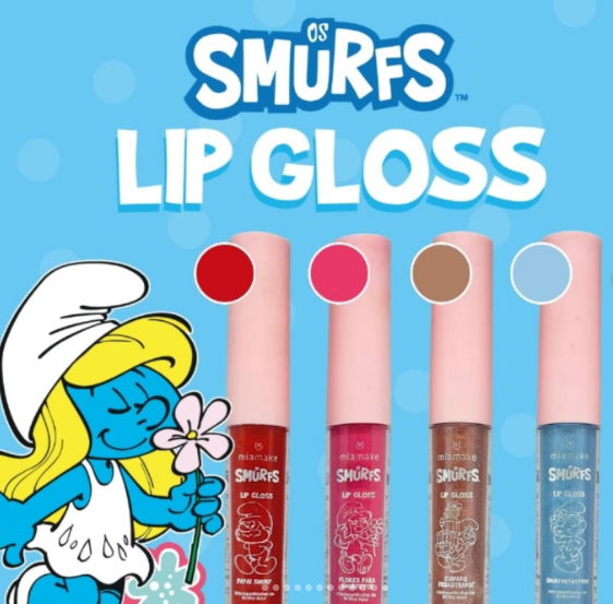 Lip Gloss Smurfs Brilho Glow ( 4 Cores ) - Miamake Cor:cor01 — miniatura 3