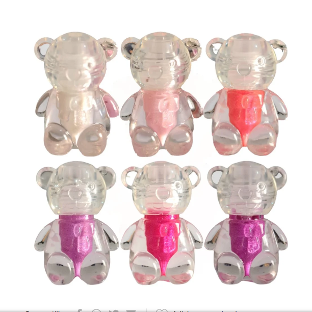 Lip Gloss Teddy Chaveiro ( 6 Cores ) - Vivai Cor:01 — miniatura 4
