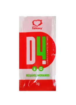 Lubrificante Intimo D4 Sache Morango 5g Sexy Fantasy — miniatura 2