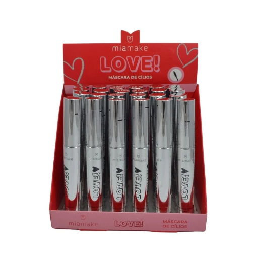 MASCARA DE CILIOS LOVE PRATA  ALONGA COR PRETA  -MIAMAKE - miniatura 2