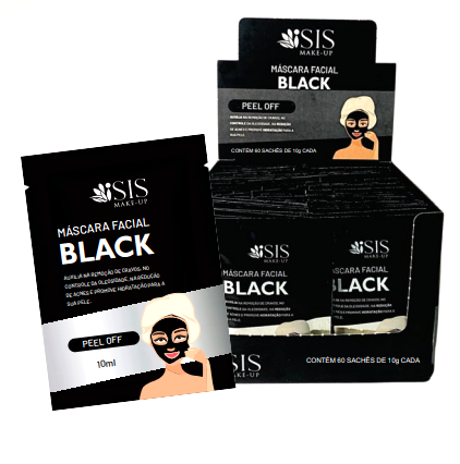 Mascara Facial Black Peel Off 10ml Sache - Isis — miniatura 3