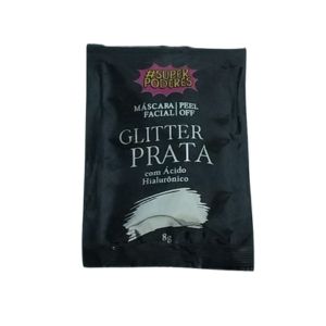 MASCARA FACIAL PEEL OFF GLITTER PRATA 8 G -SUPER PODERES - imagem 1