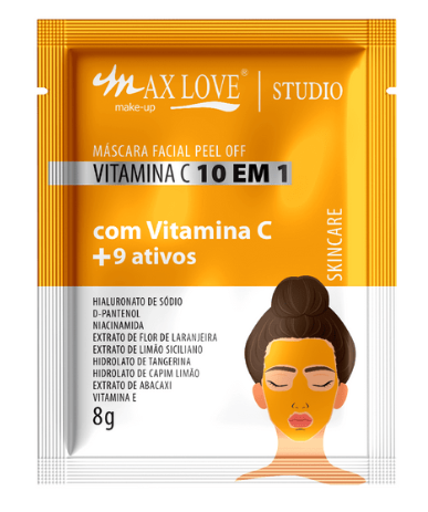 MASCARA FACIAL VITAMINA C 10 EM 1 SACHE - MAX LOVE - imagem 1