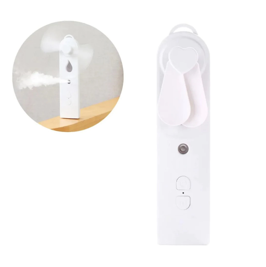 MINI VENTILADOR PORTATIL DE MÃO COM UMIDIFICADOR ( CORES SORTIDAS ) -MEY - imagem 1