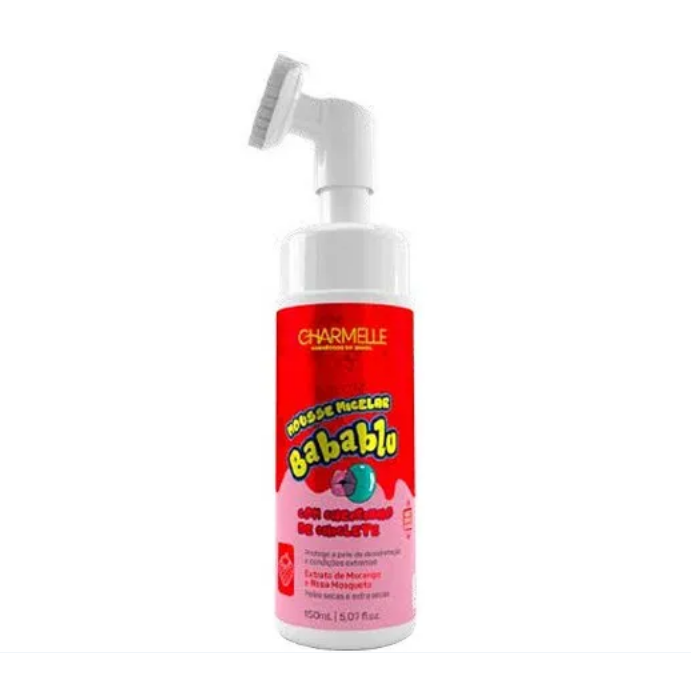 MOUSSE FACIAL BABABLU MORANGO 150ML - CHARMELLE - imagem 1