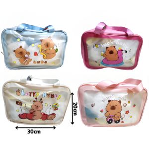 Necessaire Grande Capivara Com 2 Alcas Cores Sortidas - Mey