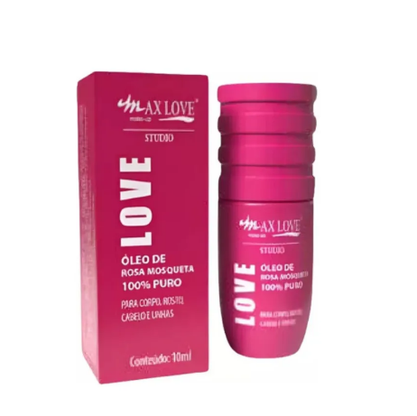 OLEO DE ROSA MOSQUETA 100% PURO 10ML - MAX LOVE - imagem 1