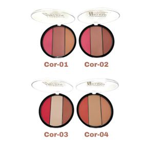 Paleta Blush, Contorno e Iluminador 3 Em 1 ( 4 Tons ) - Lua e Neve Cor:04 — miniatura 2