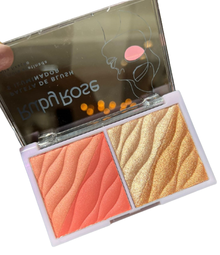 Paleta de Blush e Iluminador 11,4g -Ruby Rose
