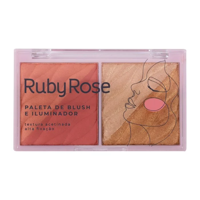 Paleta de Blush e Iluminador 11,4g -Ruby Rose — miniatura 2
