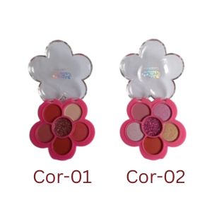 PALETA DE SOMBRA 6 CORES ( 2 TONS ) - LUA E NEVE COR:02 - miniatura 2