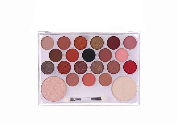 Paleta de Sombra Cores Mattes e Metálicas Cristal 22 Cores - Vivai