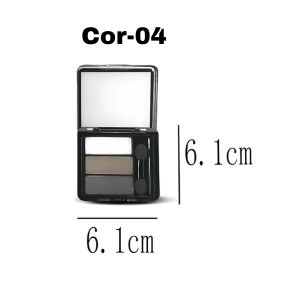 PALETA DE SOMBRA PARA SOBRANCELHA CREME / PO 4 TONS (3 CORES) - LUA E NEVE COR:04 - imagem 1