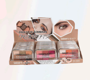 Paleta de Sombra Perfecta 9 Cores S6388 ( 3 Tons ) - Sarah'S Beauty Cor:cor B — miniatura 2
