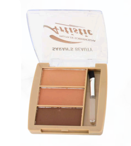 Paleta de Sombrancelha Artistic 3 Cores (3 Tons) - Sarah'S Beauty Cor:cor-A