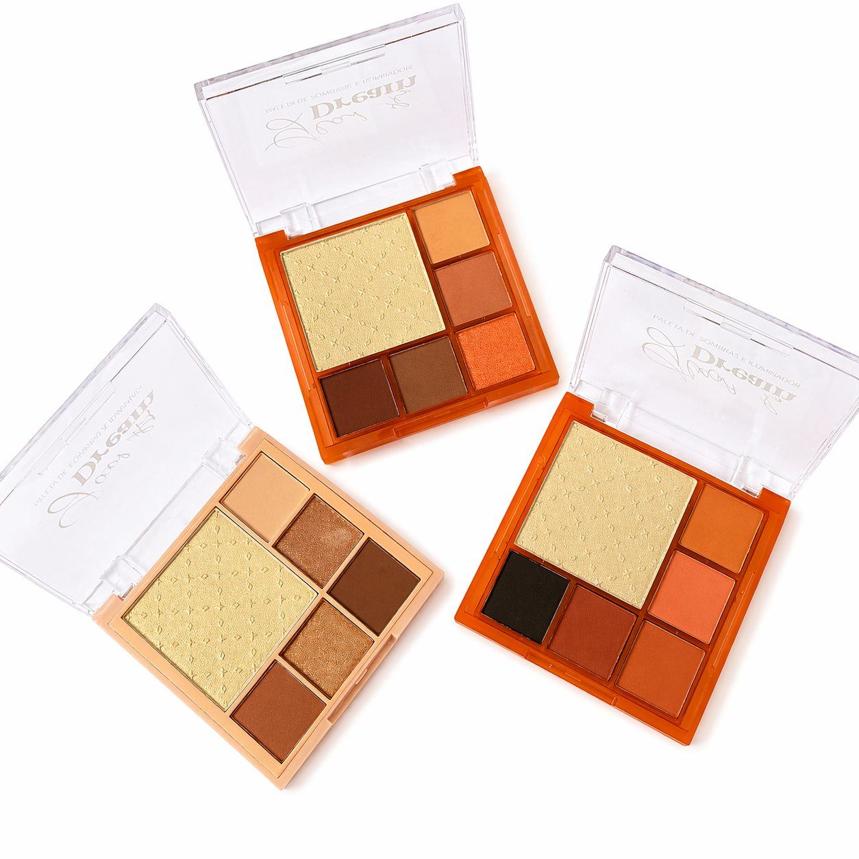 Paleta de Sombras e Iluminador Bright Dream ( 3 Tons ) -Fenzza Cor:cor-03 — miniatura 3