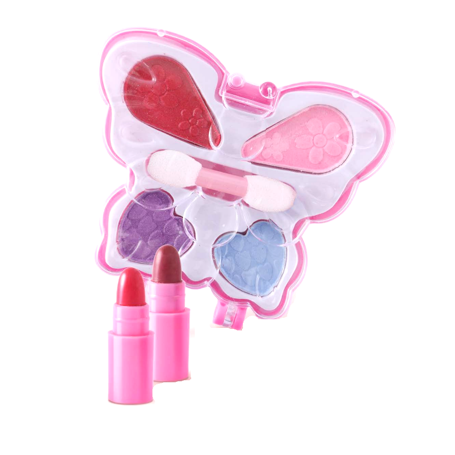 Paleta de Sombras Infantil Borboleta e Batom Fofy'S - Vivai