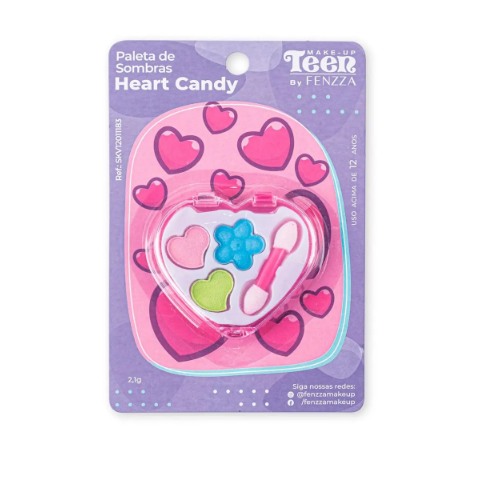 Paleta de Sombras Infantil Heart Candy - Fenzza — miniatura 2