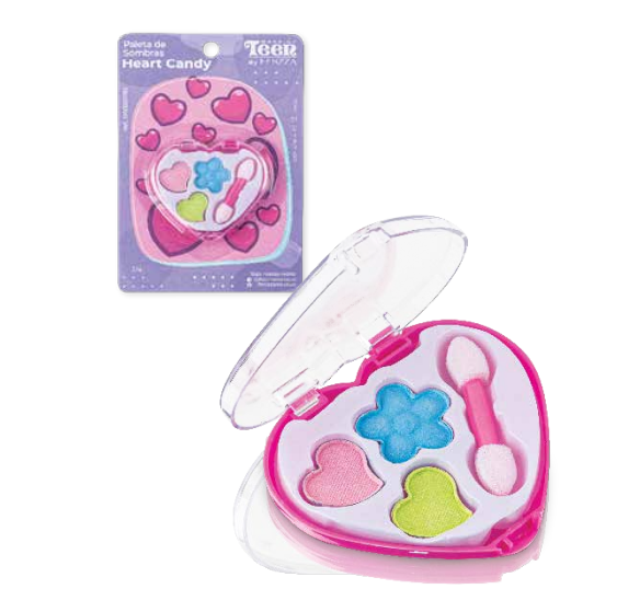 Paleta de Sombras Infantil Heart Candy - Fenzza — miniatura 3