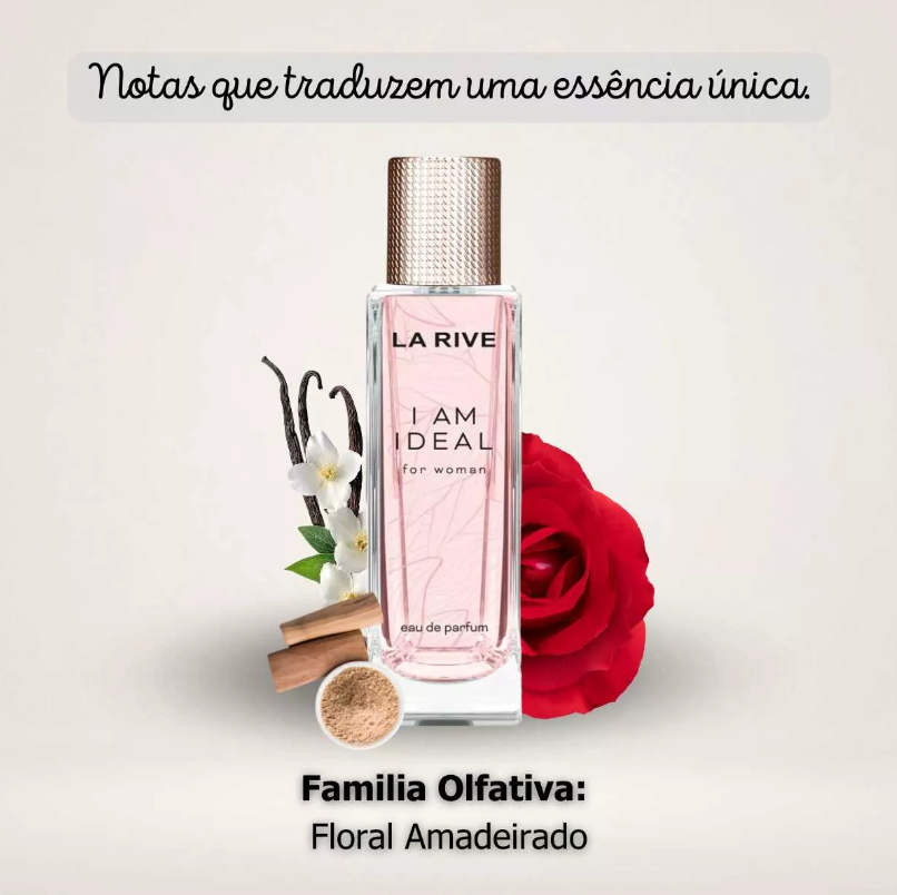 PERFUME FEMININO I AM IDEAL 90ML -  LA RIVE - miniatura 3