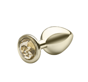 PLUG DOURADO COM PEDRA DOURADA TAMANHO M - SEXY FANTASY - miniatura 2