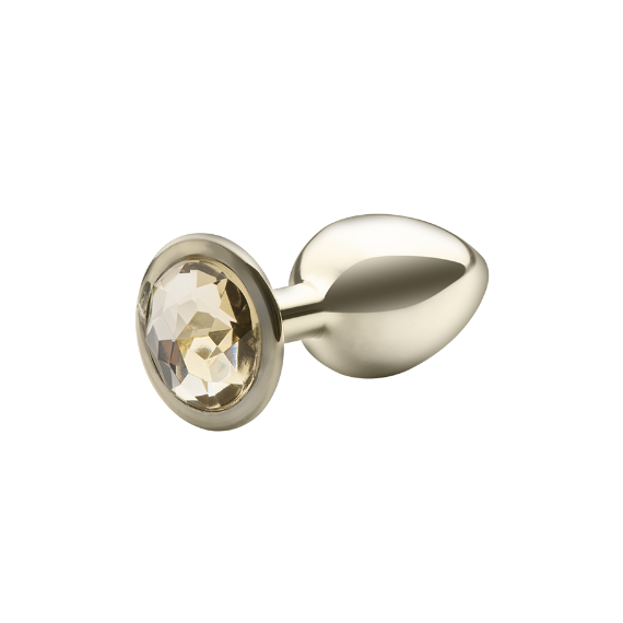 Plug Dourado Com Pedra Dourada Tamanho P - Sexy Fantasy — miniatura 2