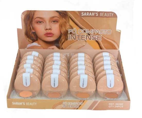Po Compacto Intense Com Espelho S6392-B (4 Tons) - Sarah'S Beauty Cor:pcb-4